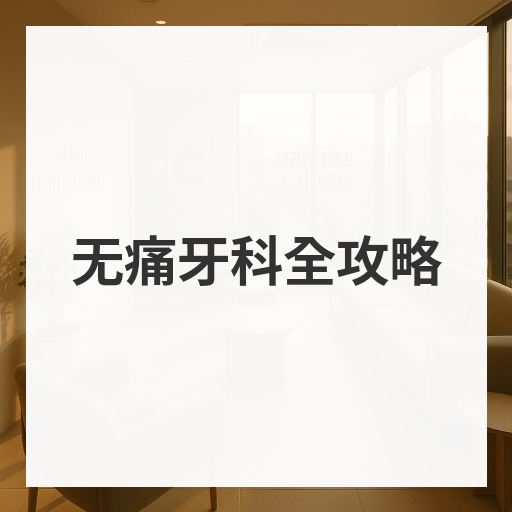 无痛牙科全攻略